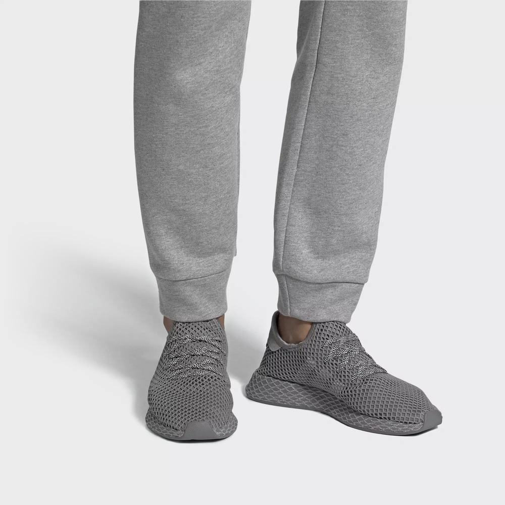 Adidas Deerupt Runner Tenis Grises Para Hombre (MX-98571)